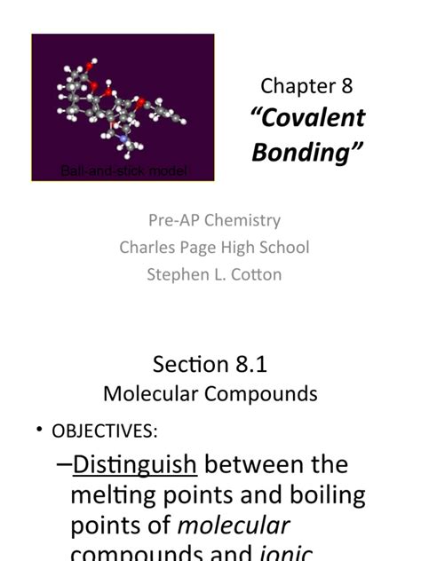 Chapter 8 Covalent Bonding Chapter Assessment Answers