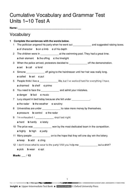 Chapter 8 Cumulative Test Answers