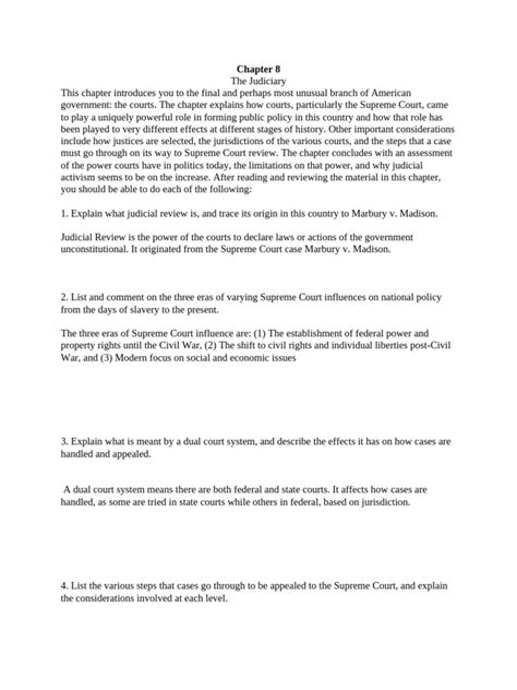Chapter 8 Guided Reading American Government
