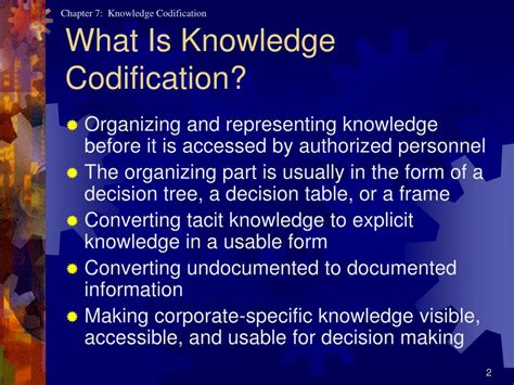 Chapter 8 Knowledge Codification Elias M Awad