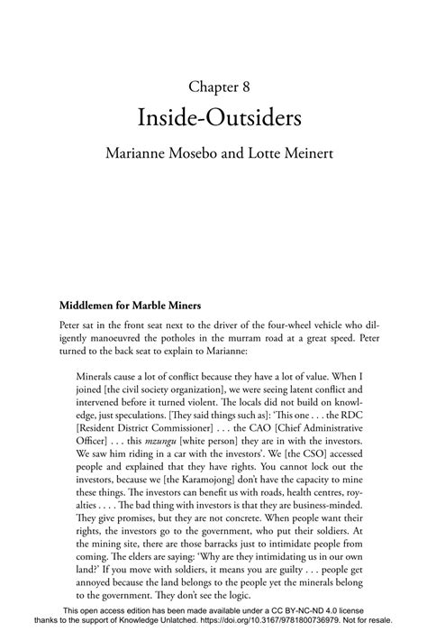 Chapter 8 Outsiders