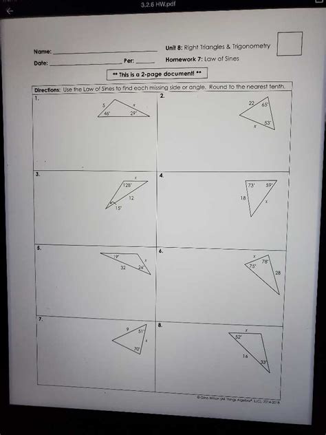 Chapter 8 Right Triangles And Trigonometry