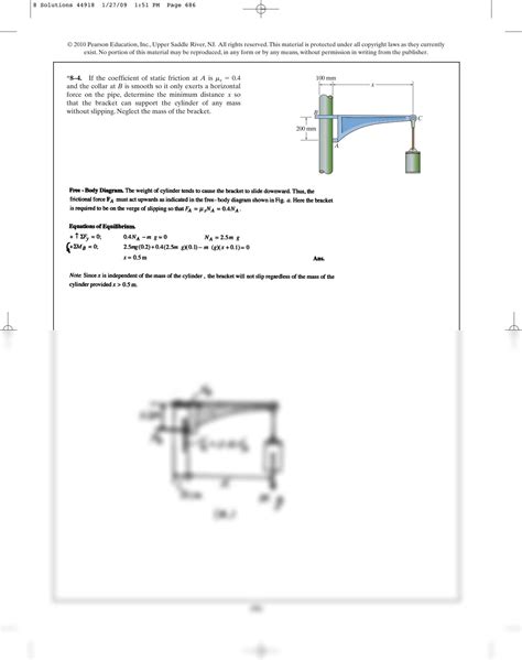 Chapter 8 Statics Solution Hibbeler