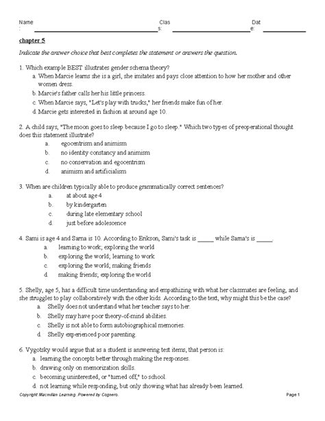 Chapter 8 Student Study Guide Faculty Web Sites