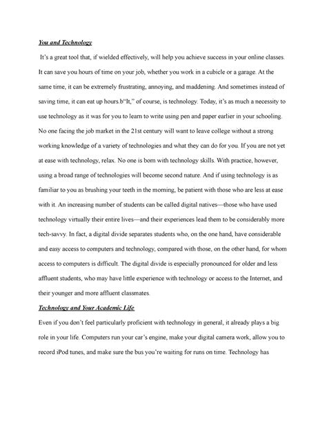 Chapter 8 Technology And Written Communications