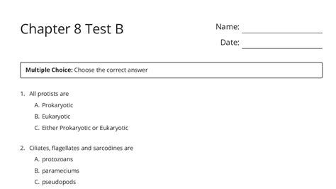 Chapter 8 Test B Personal Finance