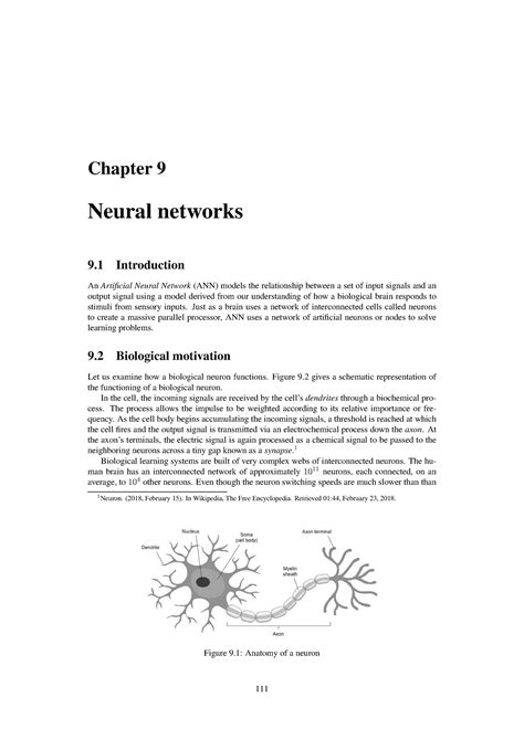 Chapter 9 Neural Networks For Measurement And