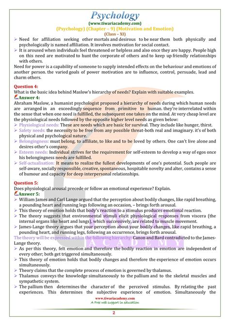 Chapter 9 Psychology