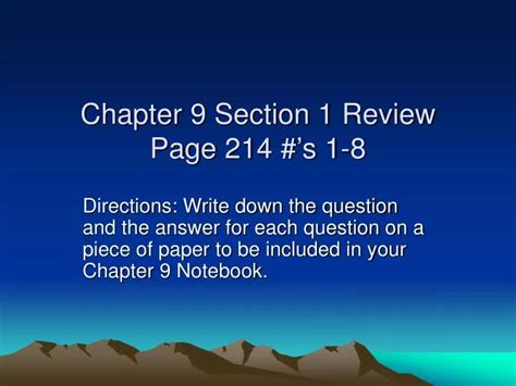 Chapter 9 Section 1 Review Stoichiometry Answers