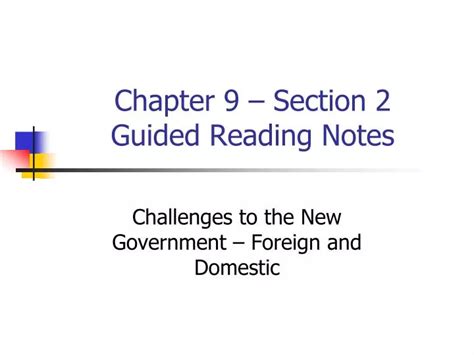 Chapter 9 Section 2 Notes Houston County High School