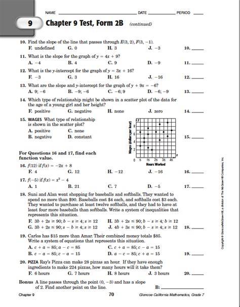 Chapter 9 Test Form 2b