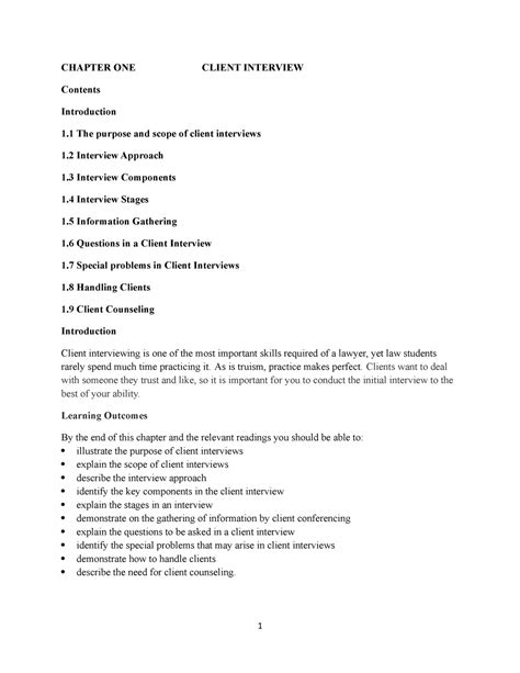Chapter A The Client Interview Estate Planning And Probate