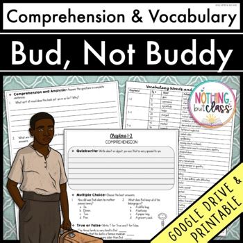 Chapter Comprehension Questions Bud Not Buddy Bud Not Buddy Worksheet Answers - Bud Not Buddy Worksheet Answers
