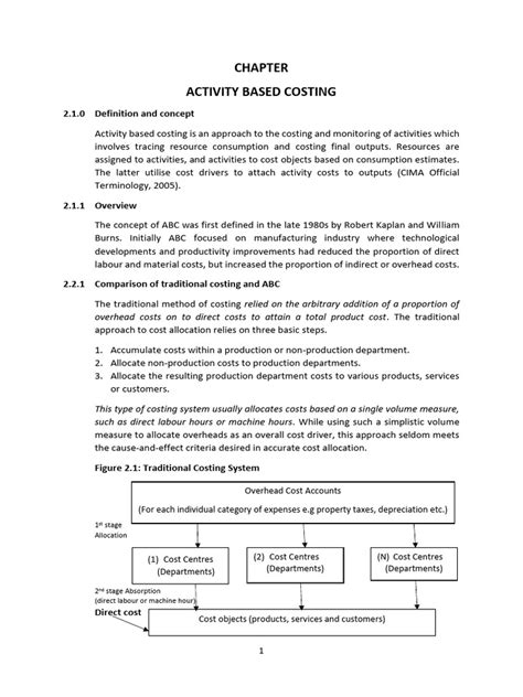 Chapter Four Activity Based Costing And Management