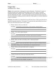 Chapter Nine Standards Focus Theme Answer Key