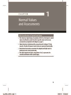 Chapter Normal Values And Assessments