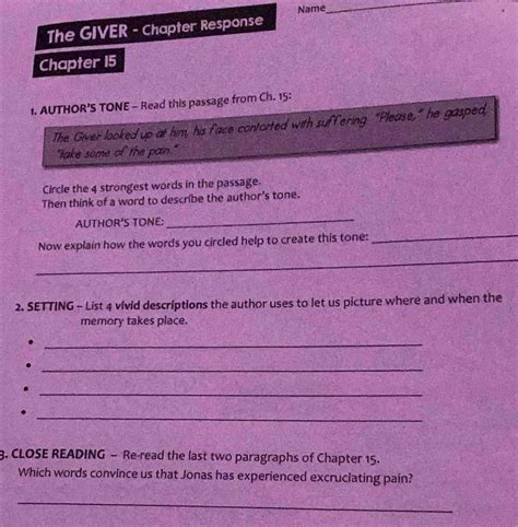 Chapter Response Test A
