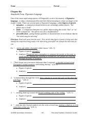 Chapter Six Standard Focus Figurative Language