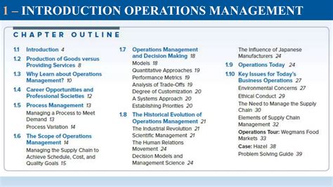 Chapter Solutions To Operations Management Fifth Edition