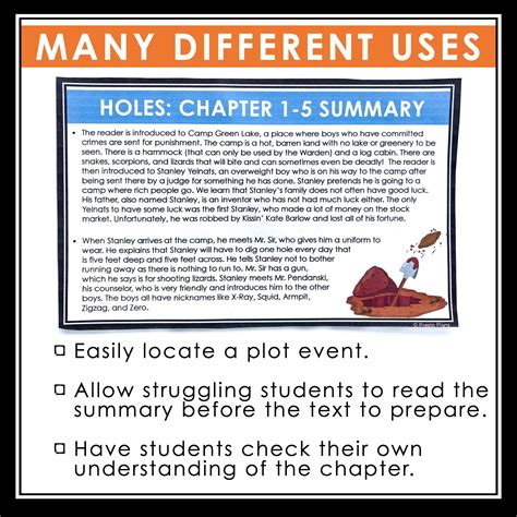 Chapter Summaries For Holes