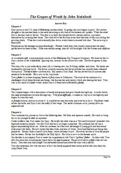 Chapter Summary Grapes Of Wrath