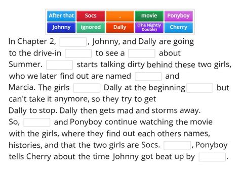 Chapter Summary Of The Outsiders