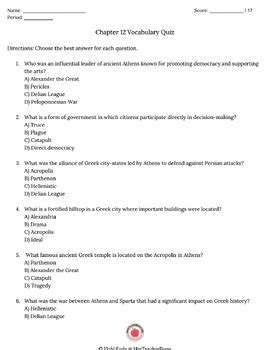 Chapter Test Classical Greece