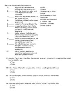 Chapter Test The American Revolution Answer Key