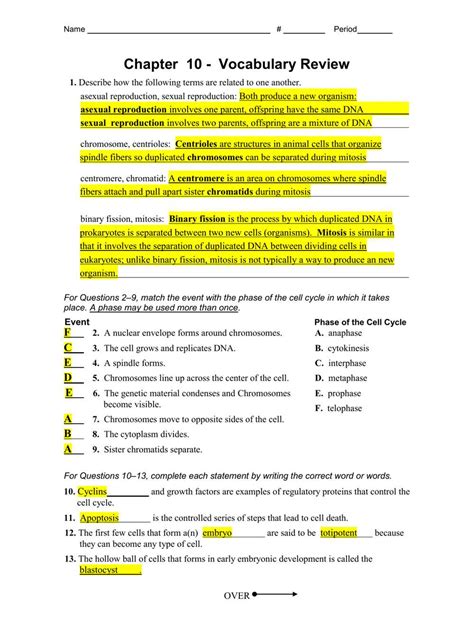 Chapter Vocabulary Review Chapter 12 Mamvrs