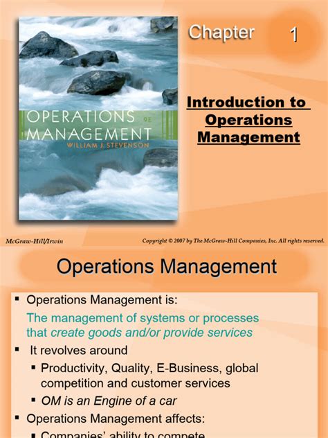 Full Download Chapter 01 Introduction To Operations Management 