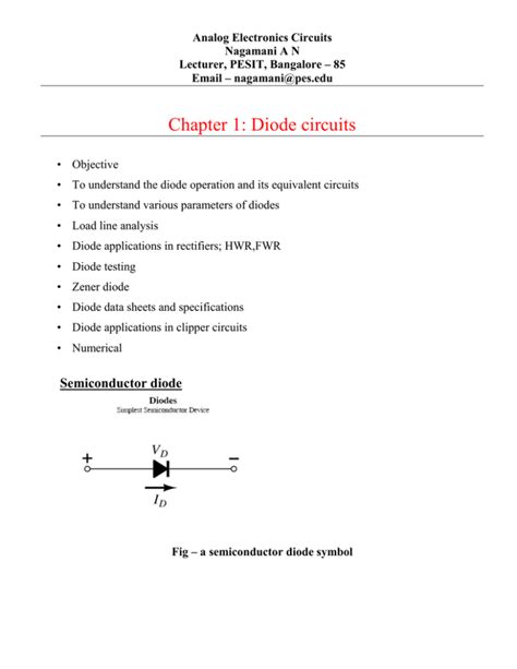 Download Chapter 1 Diode Circuits Vtu Question Papers 