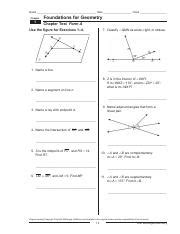 Full Download Chapter 1 Foundations For Geometry Answers 
