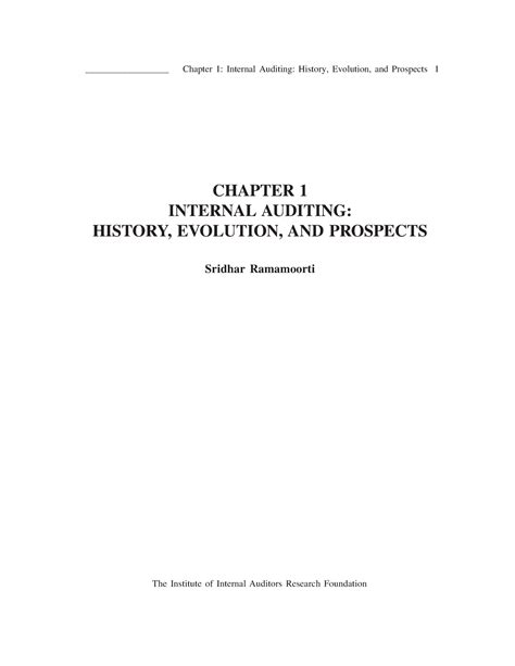 Full Download Chapter 1 Internal Auditing History Evolution And Prospects 