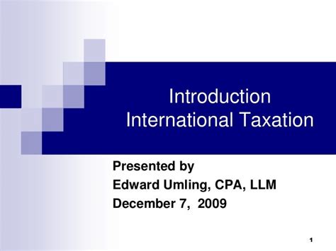 Full Download Chapter 1 Introduction To International Tax 