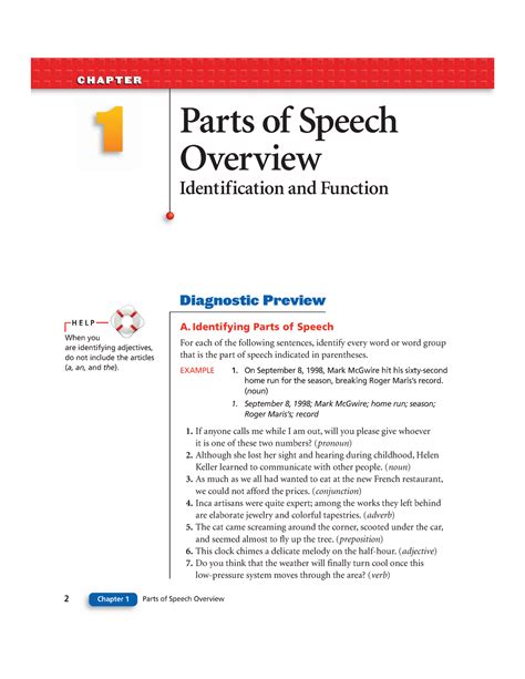 Full Download Chapter 1 Parts Of Speech Overview Answers 