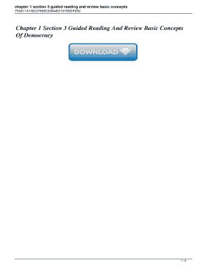 Download Chapter 1 Section 3 Guided Reading And Review Basic Concepts Of Democracy 