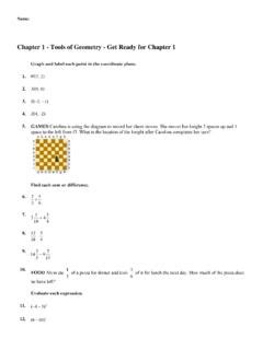 Read Online Chapter 1 Tools Of Geometry Get Ready For Chapter 1 