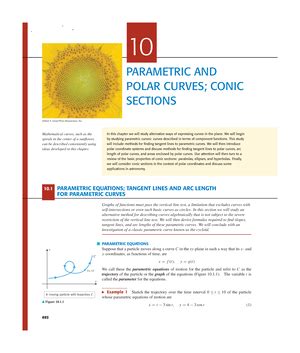Download Chapter 10 Parametric And Polar Curves Conic Sections 