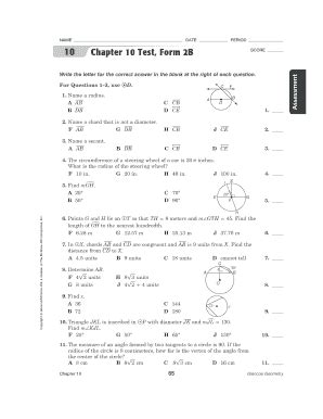 Download Chapter 10 Test Form G Answers Geometry Teacher Resources Pdf 