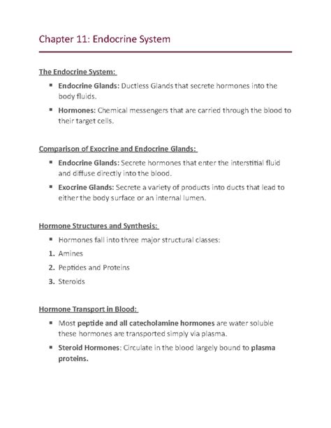 Read Online Chapter 11 Endocrine System Study Guide Answers 