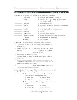 Read Online Chapter 11 Introduction To Genetics Section Review Answer Key 
