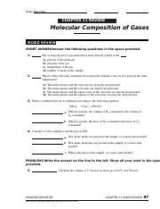 Read Online Chapter 11 Review Molecular Composition Of Gases Mixed Answers 