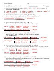 Full Download Chapter 11 Stoichiometry Answer Key 
