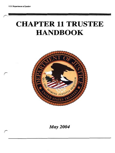 Full Download Chapter 11 Trustee Handbook Justice 