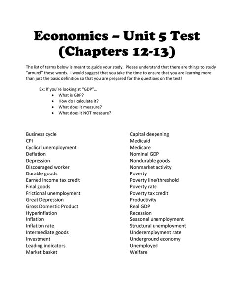 Full Download Chapter 12 Economics Test 