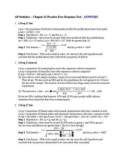 Full Download Chapter 12 Free Response Test B 