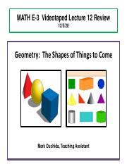 Read Online Chapter 12 Geometry E College Com 