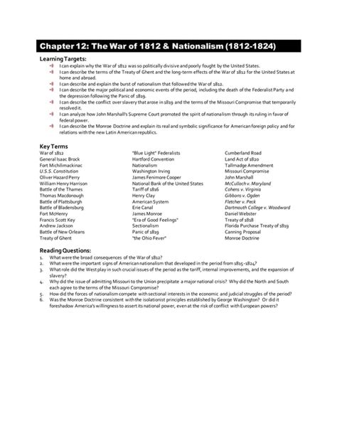 Download Chapter 12 Study Guide For Content Mastery Section 1 