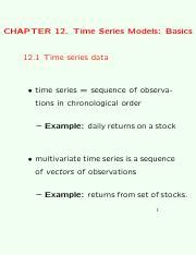 Full Download Chapter 12 Time Series Models 