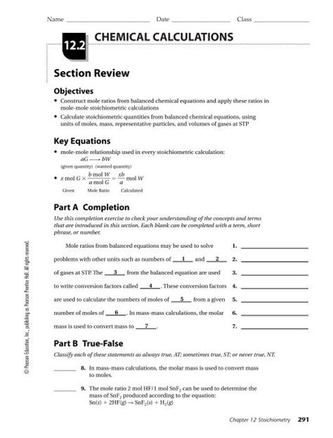 Read Chapter 122 Chemical Calculations Answers 